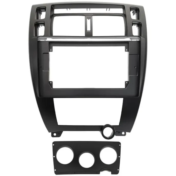 Переходная рамка Hyundai Tucson 1 (2004-2009) (черная) F2 (10")