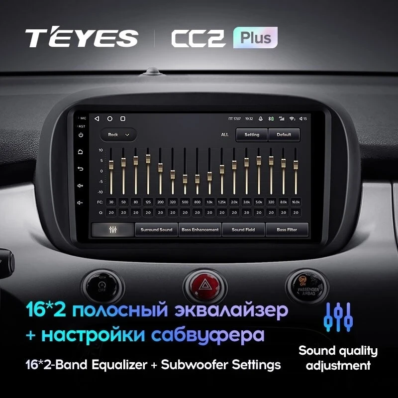 Штатная магнитола Teyes CC2 Plus 4/32 Fiat 500X (2014-2020)