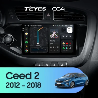 Штатная магнитола Teyes CC4 6/64 Kia Ceed 2 JD (2012-2018)