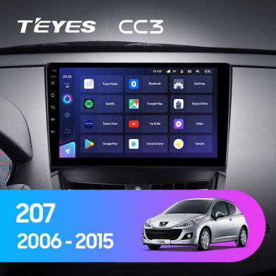 Штатная магнитола Teyes CC3 4/32 Peugeot 207 (2006-2015)