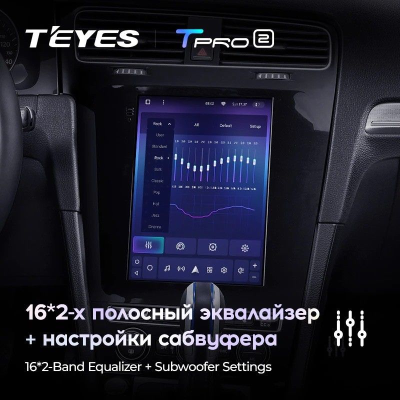 Штатная магнитола Tesla style Teyes TPRO 2 4/32 Volkswagen Golf 7 (2012-2020)