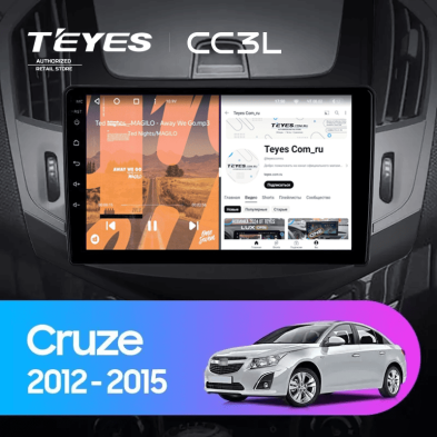 Штатная магнитола Teyes CC3L 4/32 Chevrolet Cruze J300 J308 (2012-2015) F3