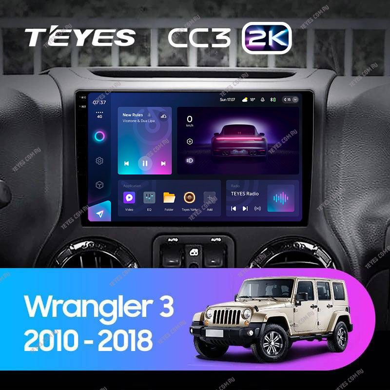 Штатная магнитола Teyes CC3 2K 4/64 Jeep Wrangler 3 JK (2010-2017) L15