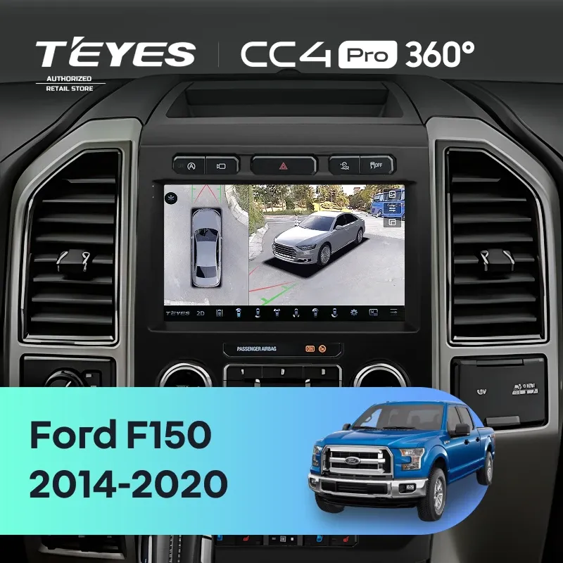 Штатная магнитола Teyes CC4 Pro 360 12/256 Ford F150 (2014-2020) Тип-B