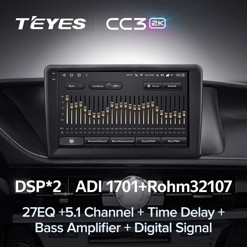 Штатная магнитола Teyes CC3 2K 4/64 Lexus ES ES200 ES250 ES300h ES350 XV60 VI (2012-2018) Тип-C