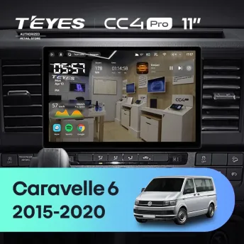 Штатная магнитола Teyes CC4 Pro 8/128 Volkswagen Caravelle T6 (2015-2020) (11")