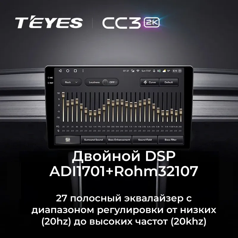 Штатная магнитола Teyes CC3 2K 4/64 Volkswagen Golf 7 (2012-2021) (с кнопками)