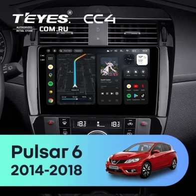 Штатная магнитола Teyes CC4 6/64 Nissan Pulsar 6 NB17 (2014-2018)