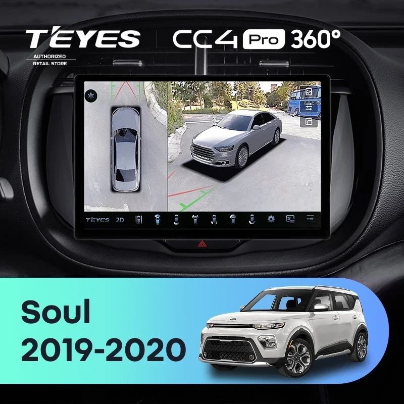 Штатная магнитола Teyes CC4 Pro 360 12/256 Kia Soul (2019-2020) (11")