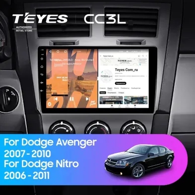Штатная магнитола Teyes CC3L 4/64 Dodge Nitro (2006-2011)
