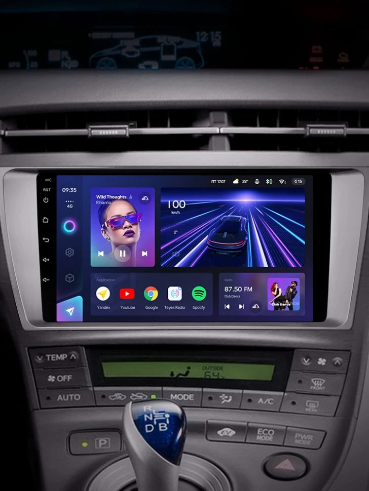 Штатная магнитола Teyes CC3 4/32 Toyota Prius XW30 (2009-2015)
