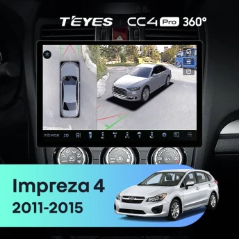 Штатная магнитола Teyes CC4 Pro 360 8/128 Subaru Impreza 4 (2011-2015) Тип-B (13")