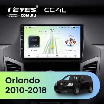 Штатная магнитола Teyes CC4L 6/64 Chevrolet Orlando (2010-2018)