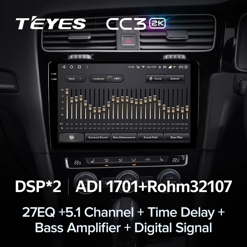 Штатная магнитола Teyes CC3 2K 360 6/128 Volkswagen Golf 7 MK7 (2012-2020) Правый руль