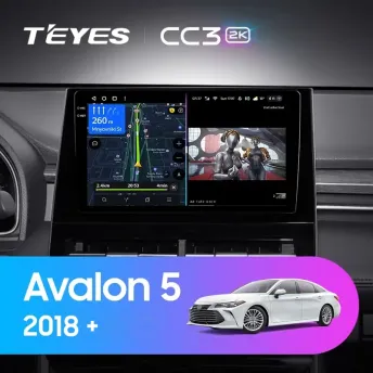 Штатная магнитола Teyes CC3 2K 4/32 Toyota Avalon 5 XX50 (2018-) F1