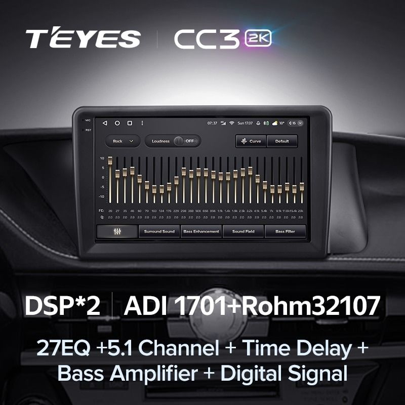 Штатная магнитола Teyes CC3 2K 360 6/128 Lexus ES ES200 ES250 ES300h ES350 XV60 VI (2012-2018) Тип-C