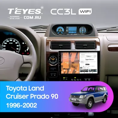 Штатная магнитола Teyes CC3L WiFi 2/32 Toyota Land Cruiser Prado 90 (1996-2002)
