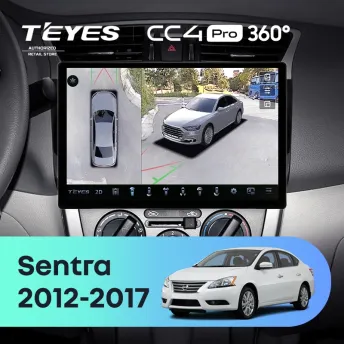 Штатная магнитола Teyes CC4 Pro 360 12/256 Nissan Sentra B17 (2012-2017) (13")