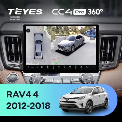 Штатная магнитола Teyes CC4 Pro 360 12/256 Toyota RAV4 4 XA40 5 XA50 (2012-2018) (11")