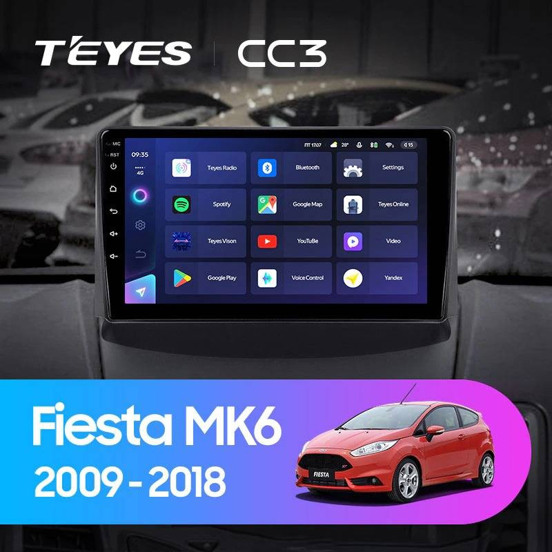 Штатная магнитола Teyes CC3 4/32 Ford Fiesta 6 (2009-2018) F1 Тип-A