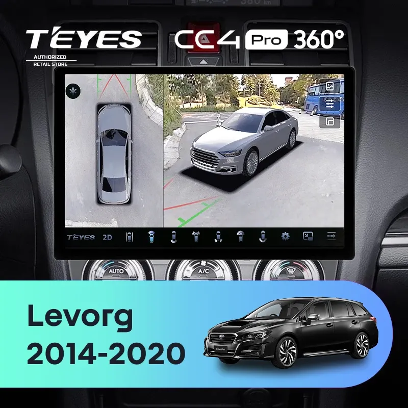 Штатная магнитола Teyes CC4 Pro 360 8/128 Subaru Levorg VM (2014-2020) F1 (13")