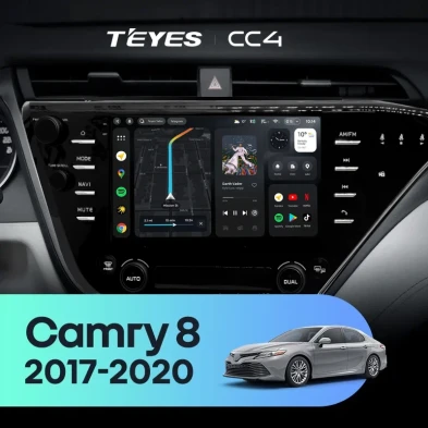 Штатная магнитола Teyes CC4 6/64 Toyota Camry 8 XV 70 (2017-2020) F2