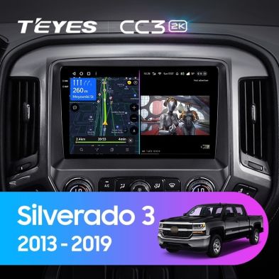 Штатная магнитола Teyes CC3 2K 360 6/128 Chevrolet Silverado 3 GMTK2 (2013-2019)