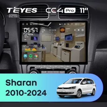 Штатная магнитола Teyes CC4 Pro 8/128 Volkswagen Sharan (2010-2024) (11")