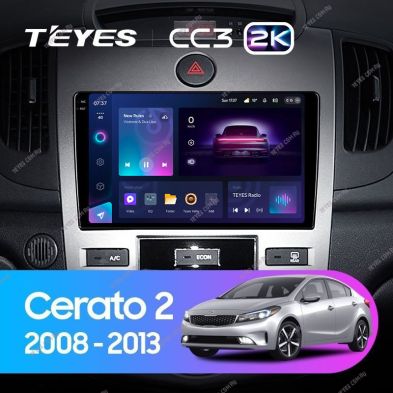 Штатная магнитола Teyes CC3 2K 4/64 Kia Cerato 2 TD (2008-2013) F2