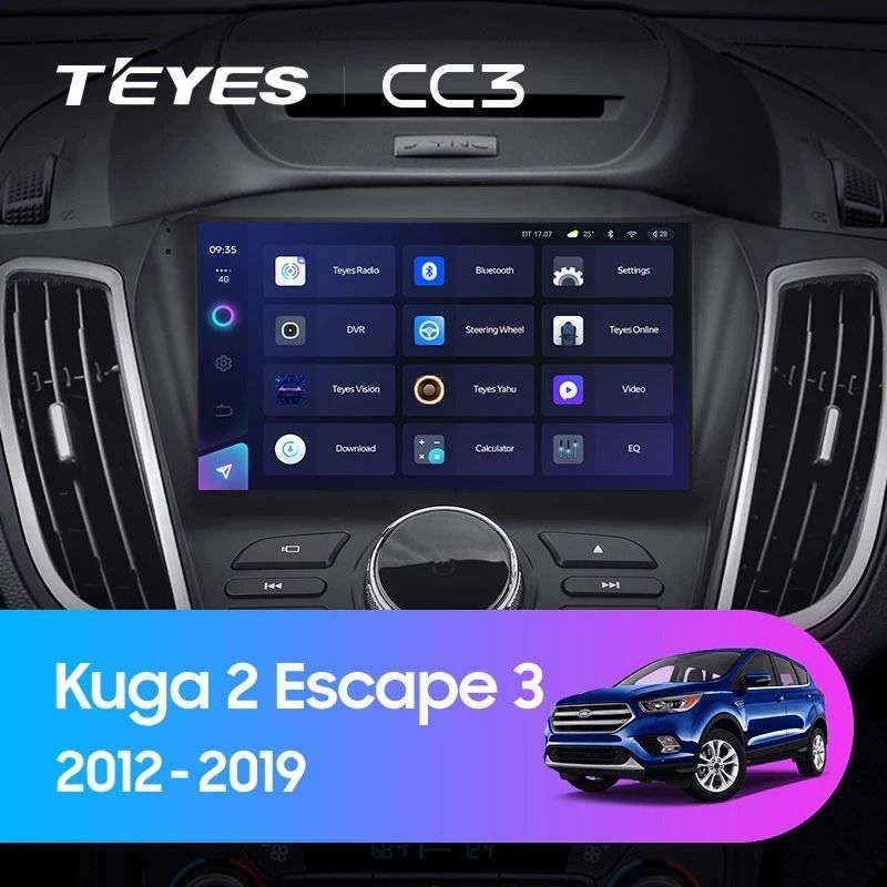 Штатная магнитола Teyes CC3 4/32 Ford Kuga 2 (2012-2019) Тип-B