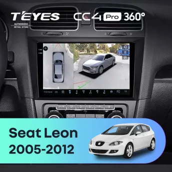 Штатная магнитола Teyes CC4 Pro 360 12/256 Seat Leon (2005-2012)