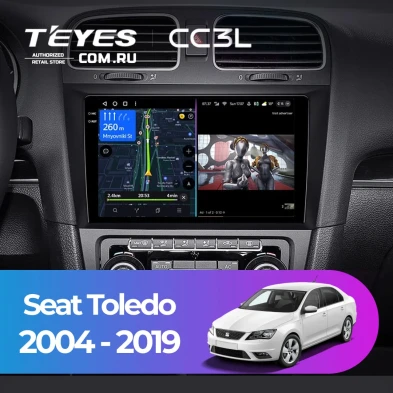 Штатная магнитола Teyes CC3L 4/32 Seat Toledo (2004-2019)