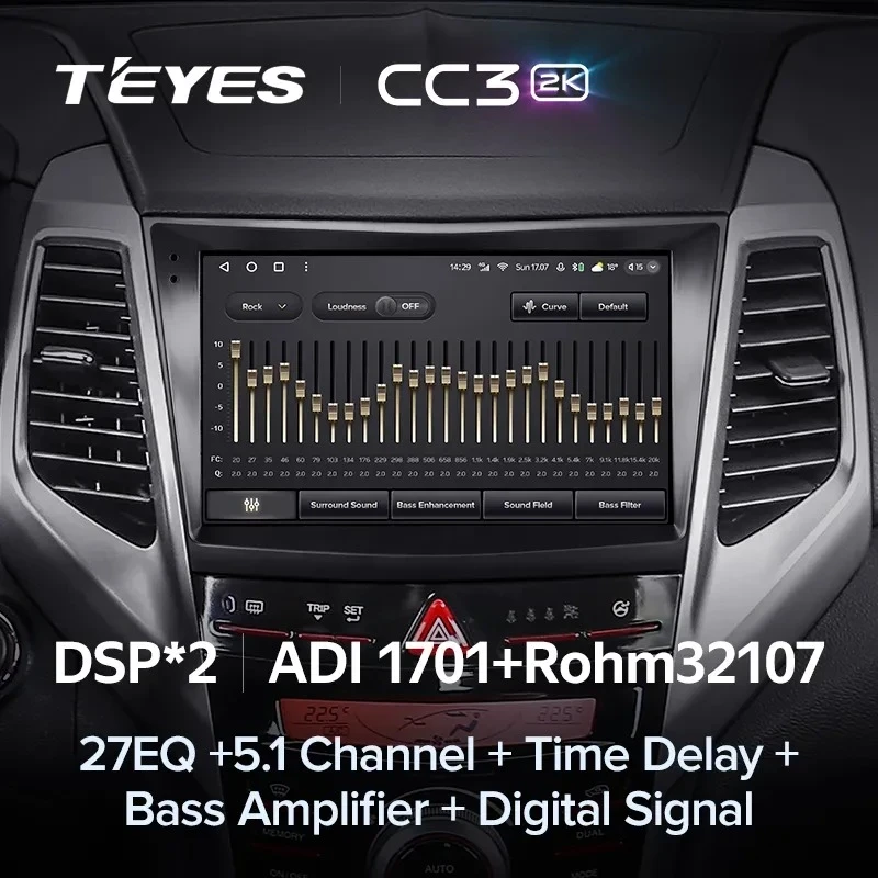 Штатная магнитола Teyes CC3 2K 4/32 SsangYong Tivoli (2015-2019)