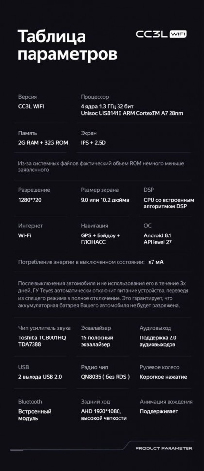 Штатная магнитола Teyes CC3L WiFi 2/32 для GAZ Gazelle Next (2013-2021) F1