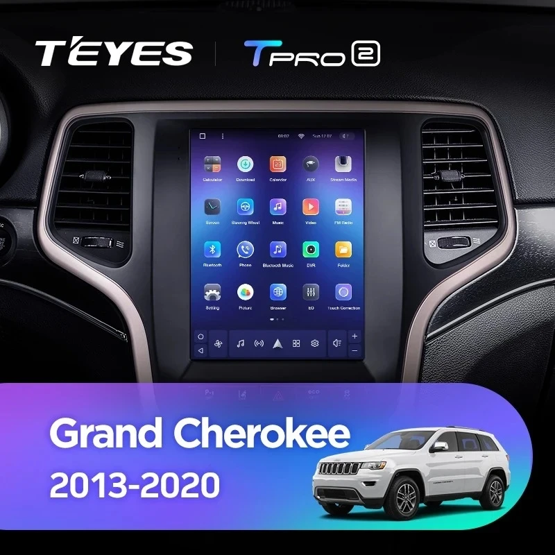 Штатная магнитола Tesla style Teyes TPRO 2 3/32 Jeep Grand Cherokee WK2 (2013-2020)