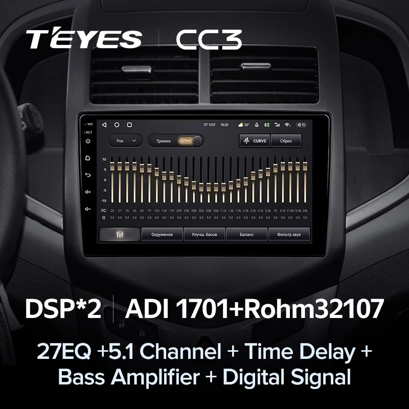 Штатная магнитола Teyes CC3 6/128 Chevrolet Aveo 2 (2011-2015)