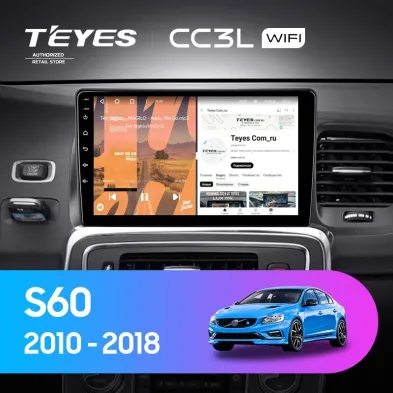 Штатная магнитола Teyes CC3L WiFi 2/32 Volvo S60 Y20 (2010-2018)