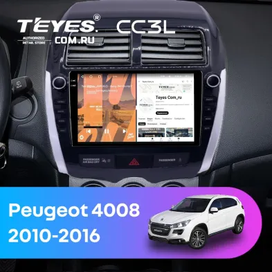 Штатная магнитола Teyes CC3L 4/32 Peugeot 4008 (2010-2016) Тип-B (9")