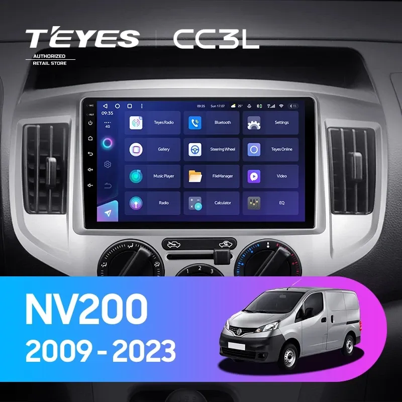 Штатная магнитола Teyes CC3L 4/64 Nissan NV200 M20 (2009-2023) F1