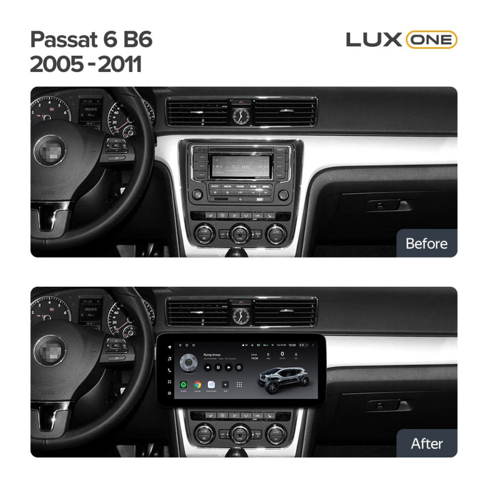 Штатная магнитола Teyes LUX ONE 6/128 Volkswagen Passat (2005-2011)