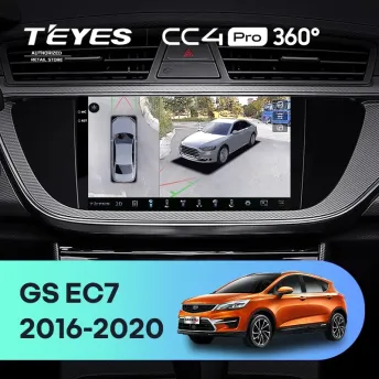 Штатная магнитола Teyes CC4 Pro 360 12/256 Geely Emgrand EC7 (2016-2020) F1