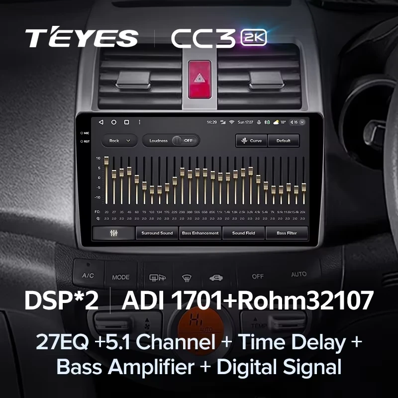 Штатная магнитола Teyes CC3 2K 6/128 Honda Airwave GJ (2005-2010) Правый руль