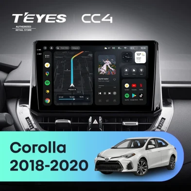 Штатная магнитола Teyes CC4 8/128 Toyota Corolla 12 (2018-2020) Тип-A