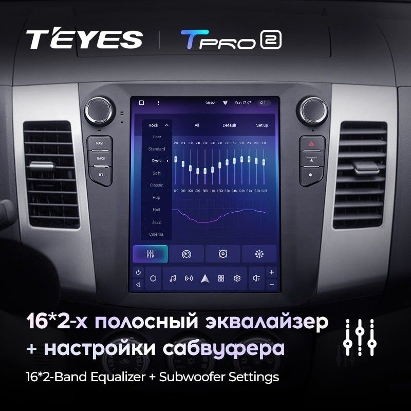 Штатная магнитола Tesla style Teyes TPRO 2 4/32 Citroen C-Crosser 1 (2007-2013) Тип-B