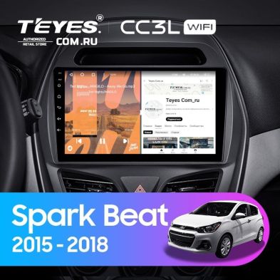 Штатная магнитола Teyes CC3L WiFi 2/32 Chevrolet Spark Beat (2015-2018) F2
