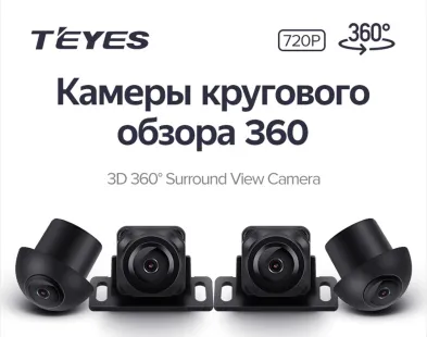 Камеры кругового обзора TEYES 3D 360 720P