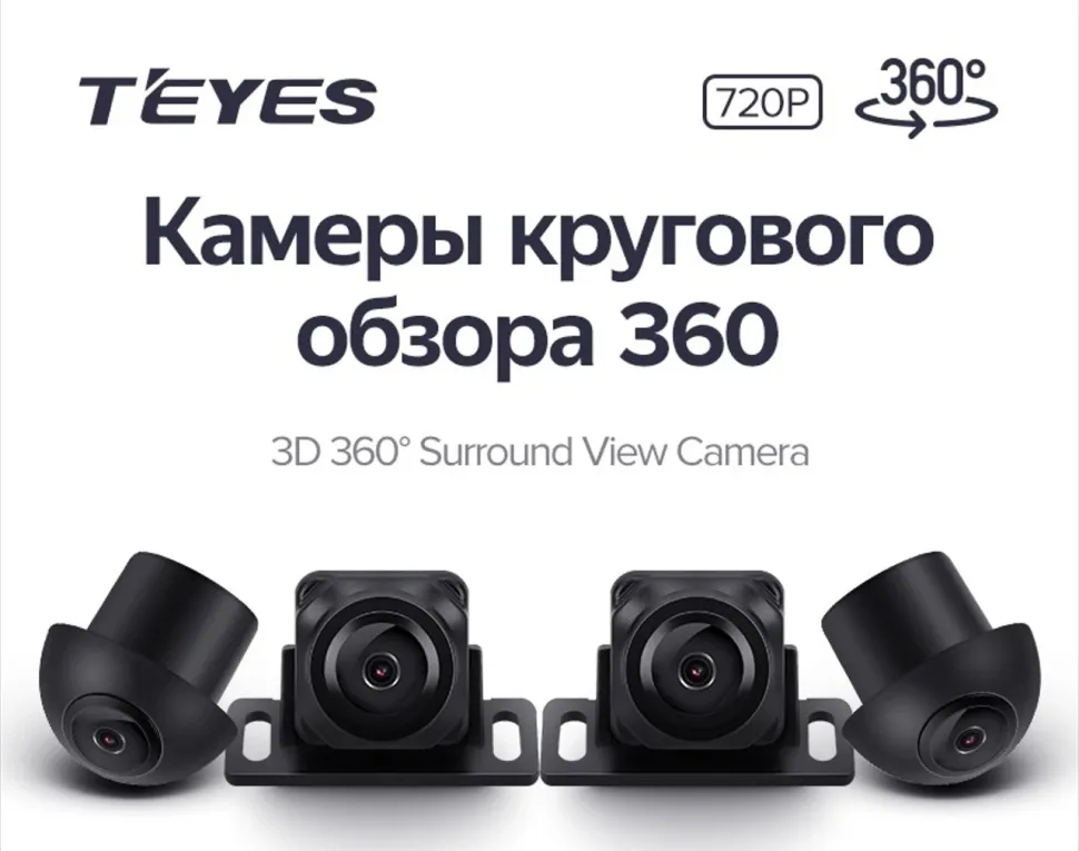 Камеры кругового обзора TEYES 3D 360 720P