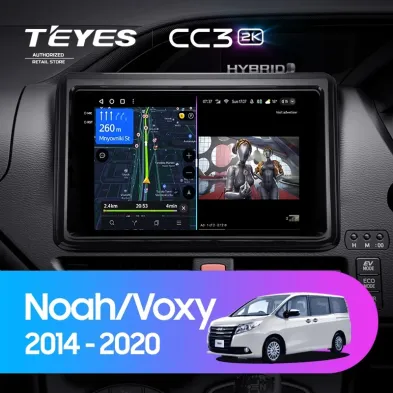 Штатная магнитола Teyes CC3 2K 360 6/128 Toyota Noah R80 (2014-2020) Правый руль