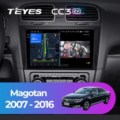 Штатная магнитола Teyes CC3 2K 4/64 Volkswagen Magotan (2007-2016)