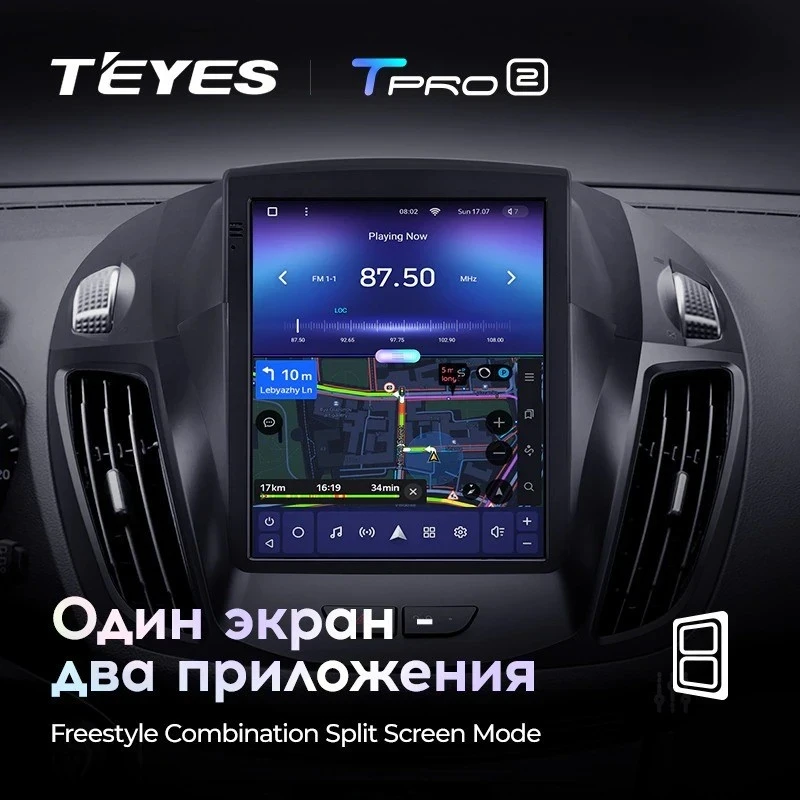 Штатная магнитола Tesla style Teyes TPRO 2 3/32 Ford Kuga 2 (2012-2019)
